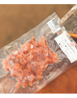 Hot Smoked Wild Salmon Flakes per 100g
